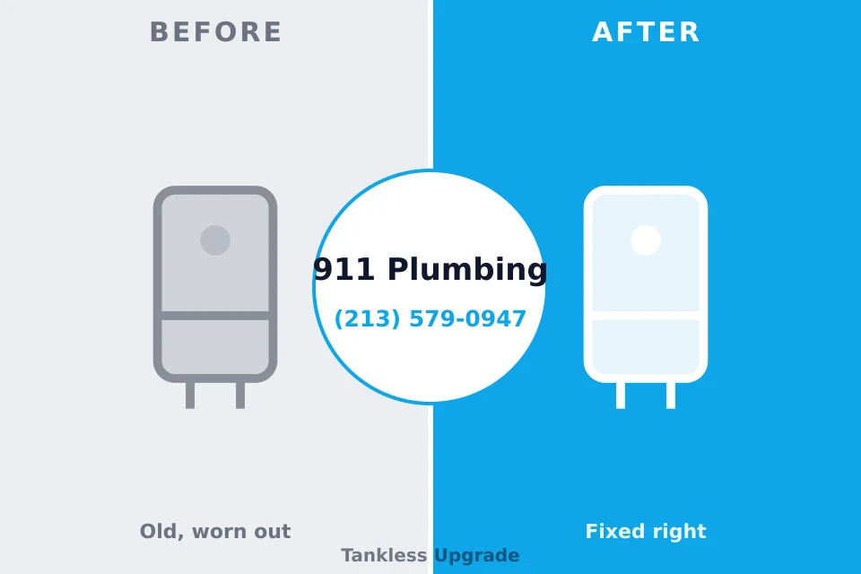 Before and after: plumbing company Racine, WI